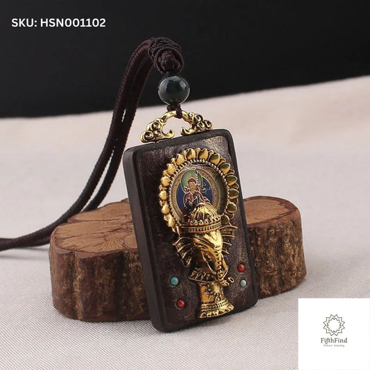 Ethnic Tibetan Buddha Pendant Necklace