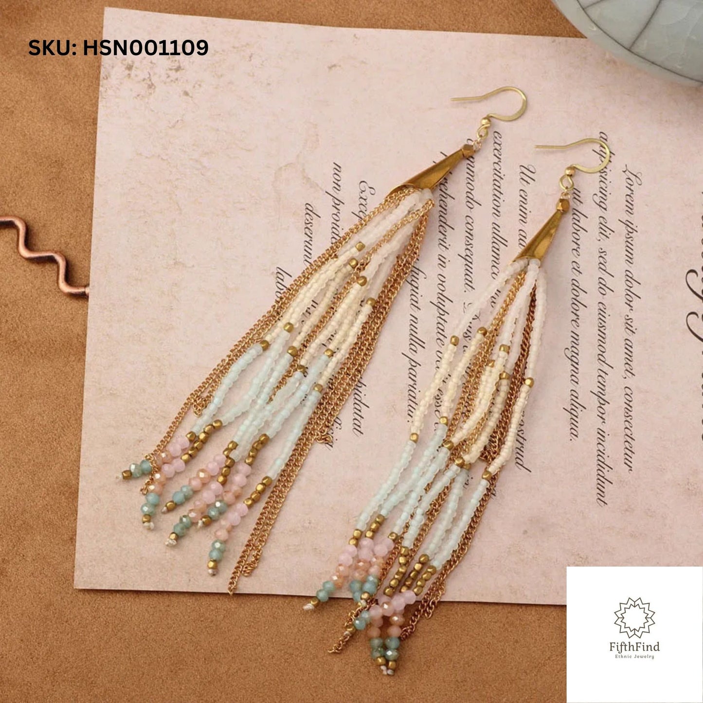 Boho Pastel Fringe Earrings