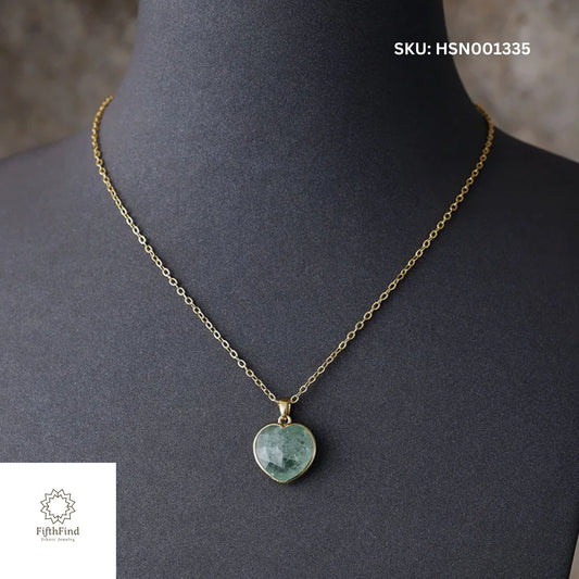 Green Aventurine Heart Necklace