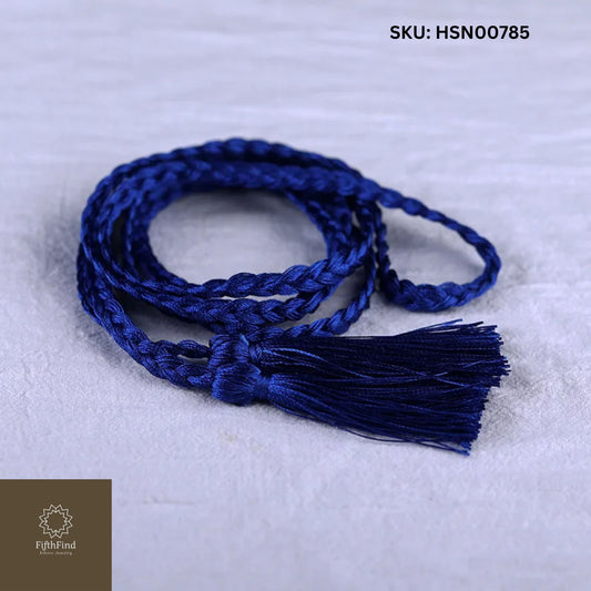 Dark Blue Braided Tassel Cord