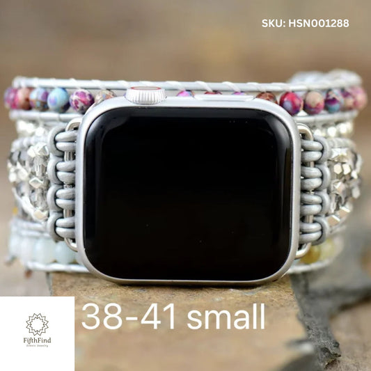 Boho Gemstone Apple Watch Band for 38-41mm Small Size